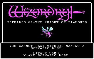 Portada de Wizardry II: The Knight of Diamonds