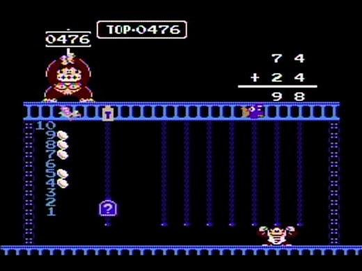 Portada de Donkey Kong Jr. Math