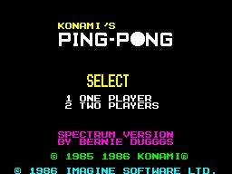 Portada de Konami's Ping Pong