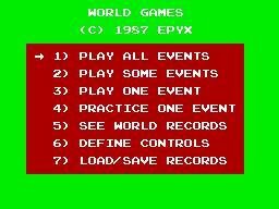 Portada de World Games