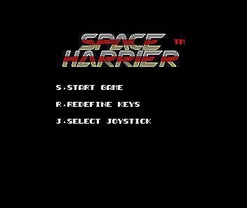 Portada de Space Harrier (1986)