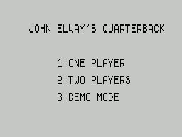 Portada de John Elway's Quarterback