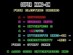 Portada de Super Hang-On (1988)