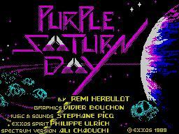 Portada de Purple Saturn Day