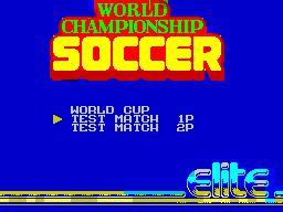 Portada de World Championship Soccer