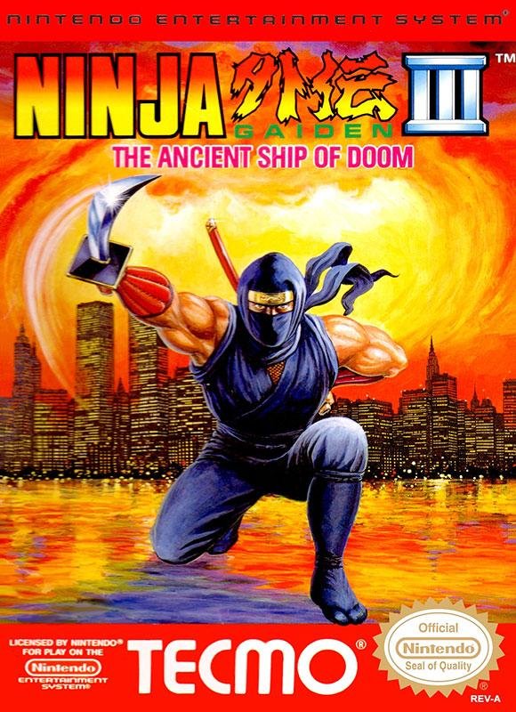Portada de Ninja Gaiden III: The Ancient Ship of Doom (1991)