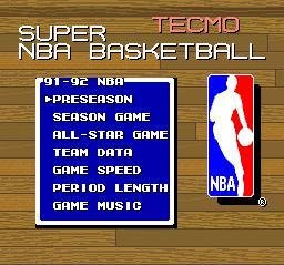Portada de Tecmo Super NBA Basketball