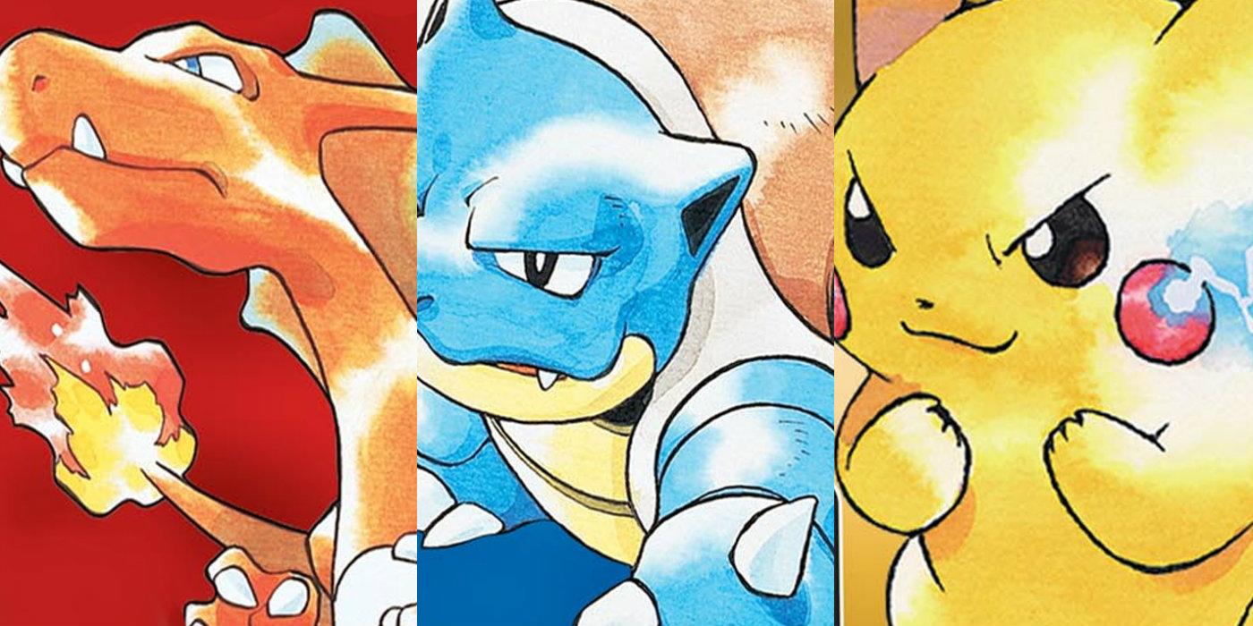 Portada de Pokémon Red, Blue, Yellow