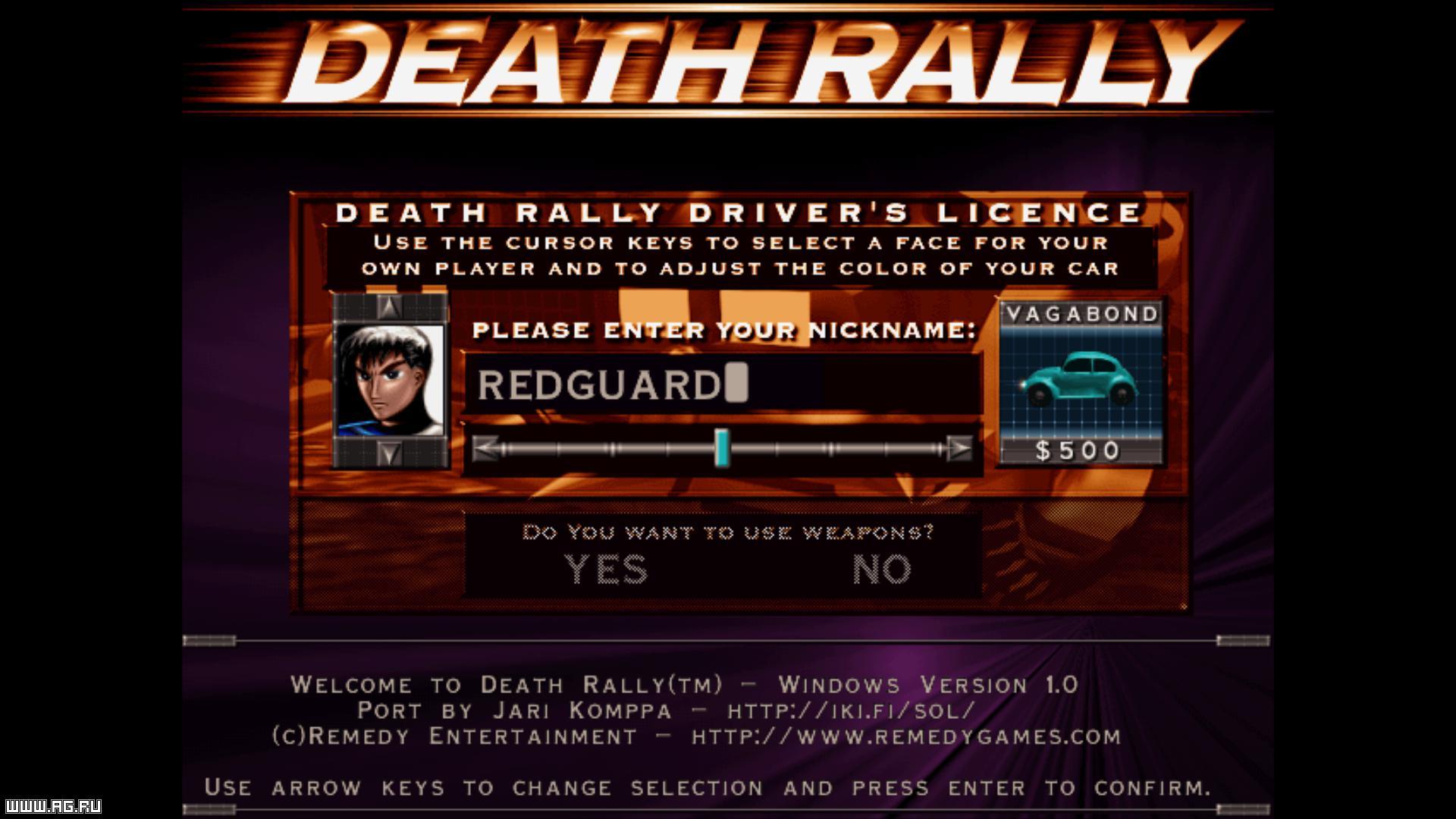 Portada de Death Rally (Classic)