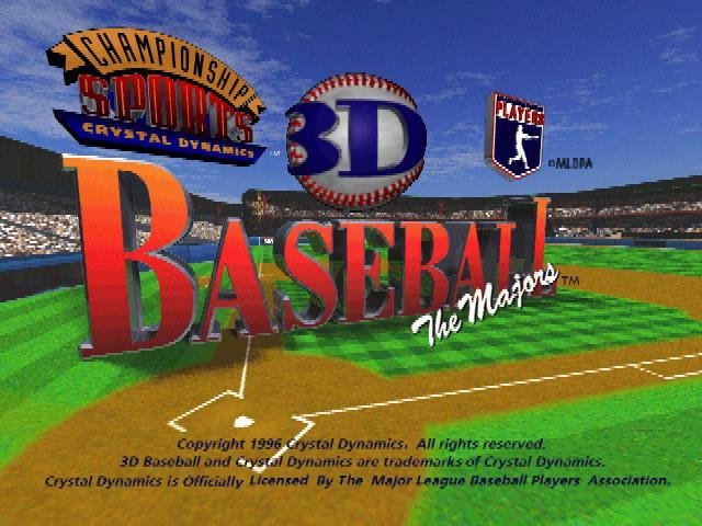 Portada de 3D Baseball