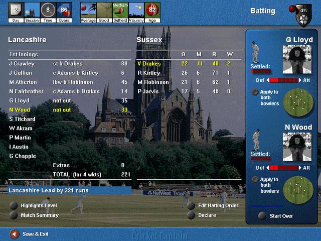 Portada de International Cricket Captain