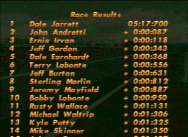 Portada de NASCAR 98