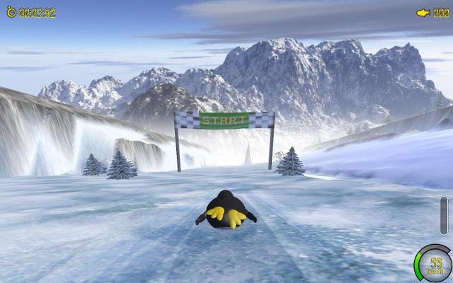 Portada de Extreme Tux Racer