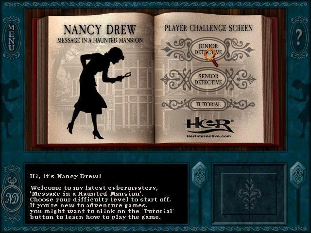 Portada de Nancy Drew: Message in a Haunted Mansion (2000)