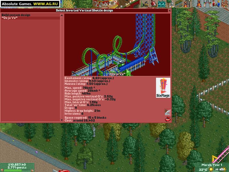Portada de RollerCoaster Tycoon 2