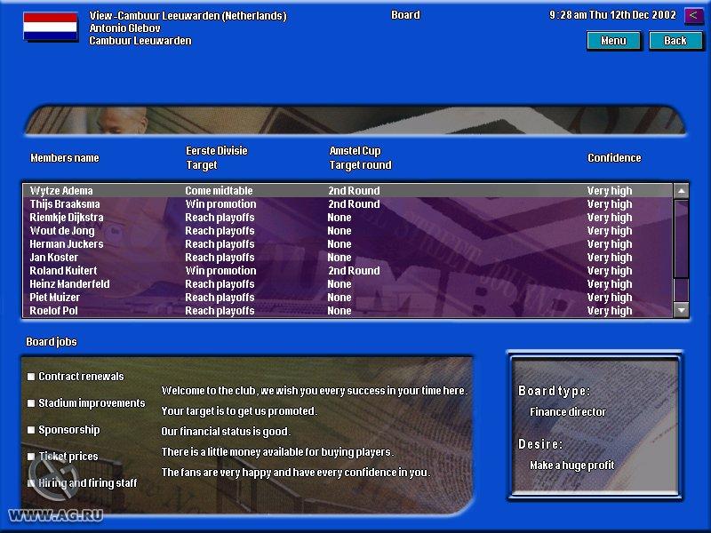 Portada de Football Masters 2002/03