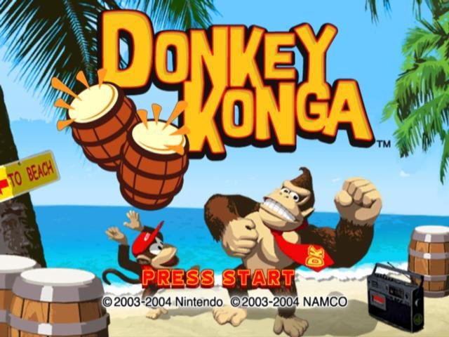 Portada de Donkey Konga