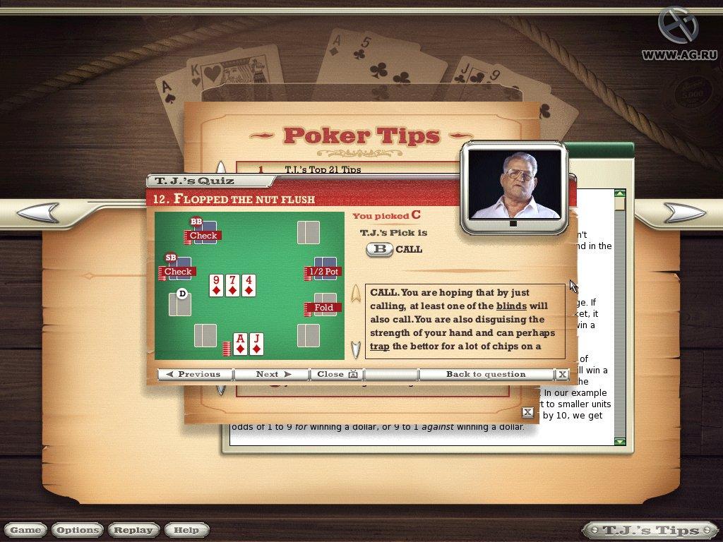 Portada de World Class Poker with T.J. Cloutier