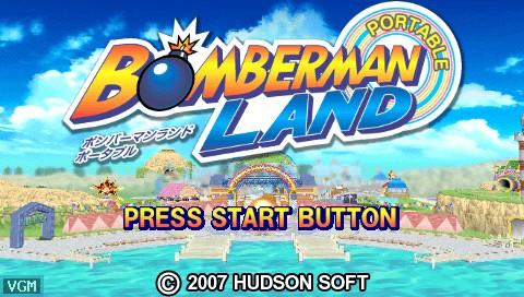Portada de Bomberman Land Portable