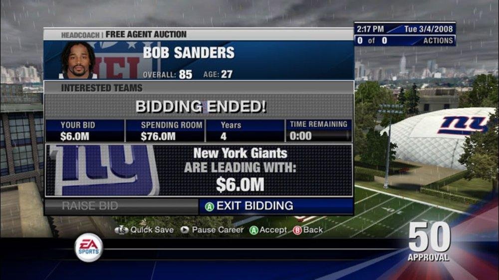 Portada de NFL Head Coach 09