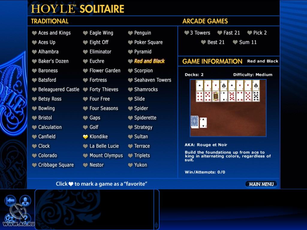 Portada de Hoyle Card Games 2011