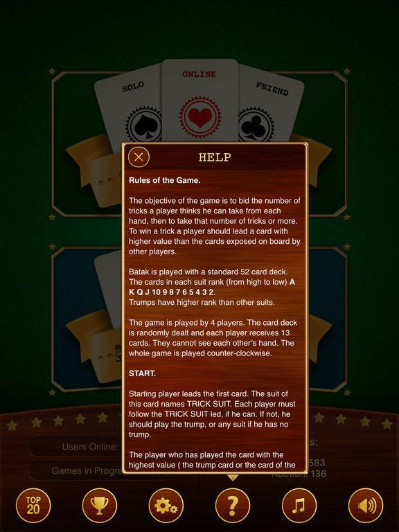 Portada de Batak - trick taking card game