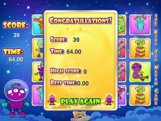 Portada de 123 Kids Fun MEMO CARDS Matching Slide Puzzle Game