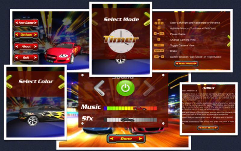 Portada de Race Gear-Feel 3D Car Racing Fun & Drive Safe