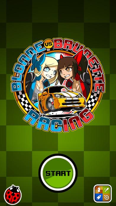 Portada de Blonde vs Brunette Racing - Two-player kart racing fun!