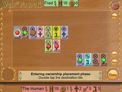 Portada de Michael Schacht's Web of Power Card Game: The Duel