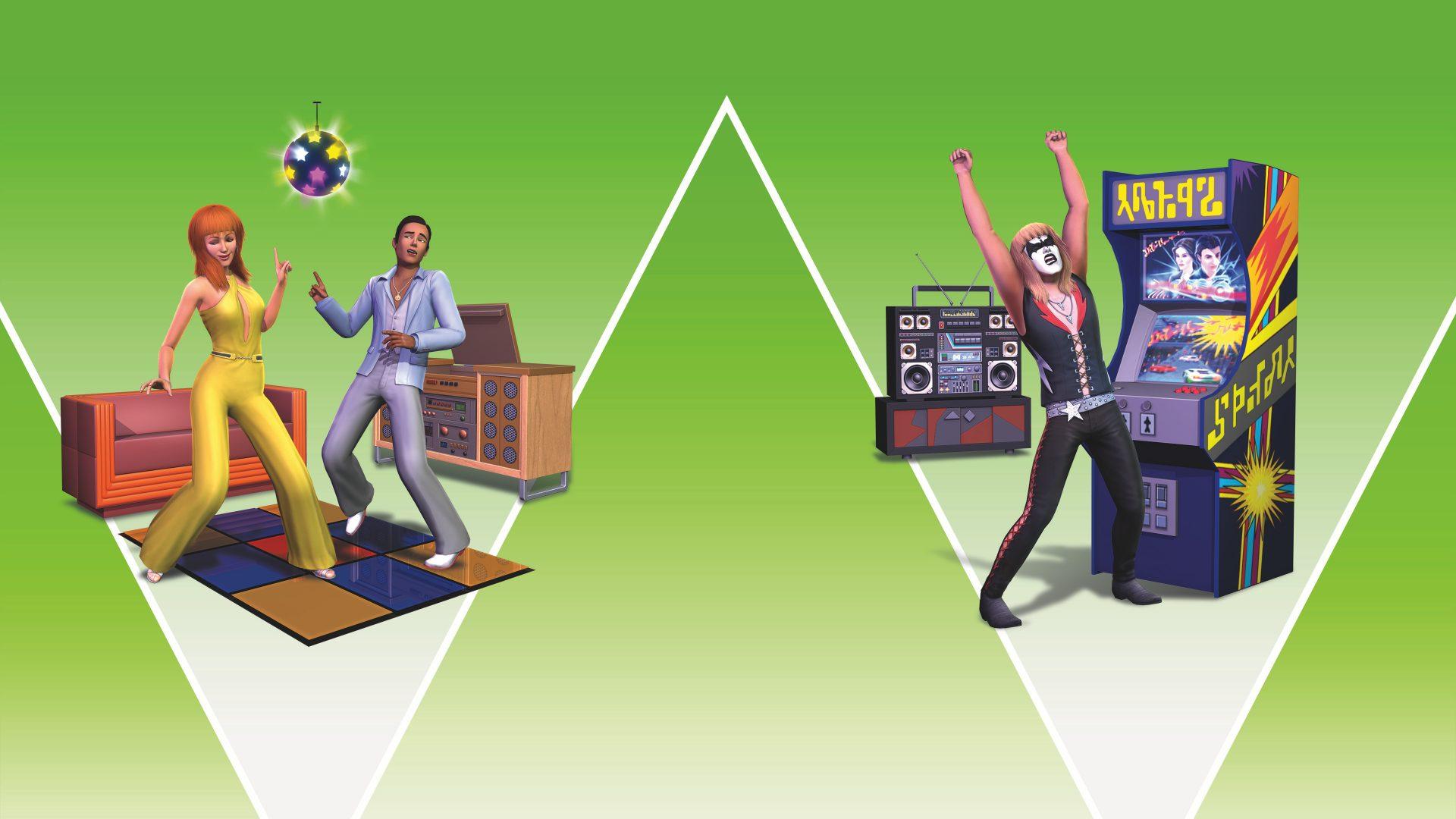 Portada de The Sims 3: 70s, 80s, & 90s Stuff Pack