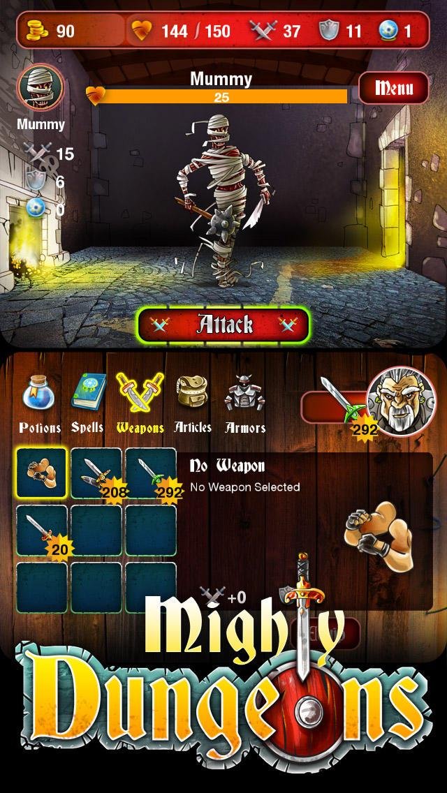 Portada de Mighty Dungeons