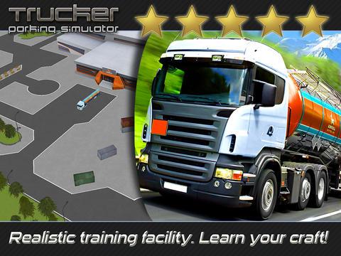 Portada de Trucker: Parking Simulator - Realistic 3D Monster Truck and Lorry 'Driving Test' Free Racing Game