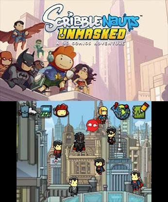 Portada de Scribblenauts Unmasked: A DC Comics Adventure