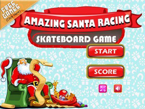 Portada de Amazing Santa Racing Skateboard Game