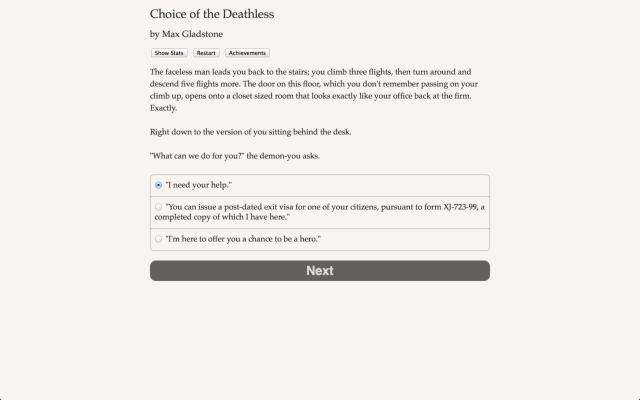 Portada de Choice of the Deathless