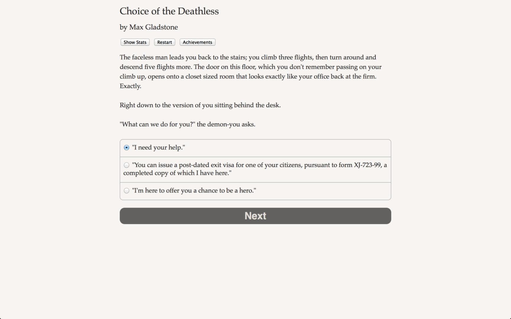 Portada de Choice of the Deathless