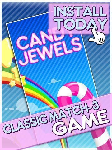 Portada de Candy Jewels Mania Puzzle Game - Fun Sugar Rush Match3 For Kids HD FREE