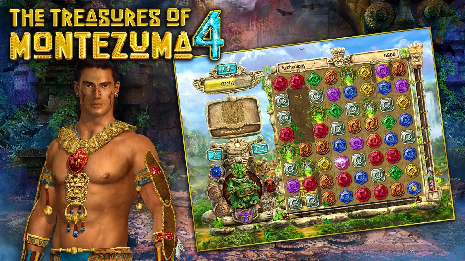 Portada de The Treasures of Montezuma 4