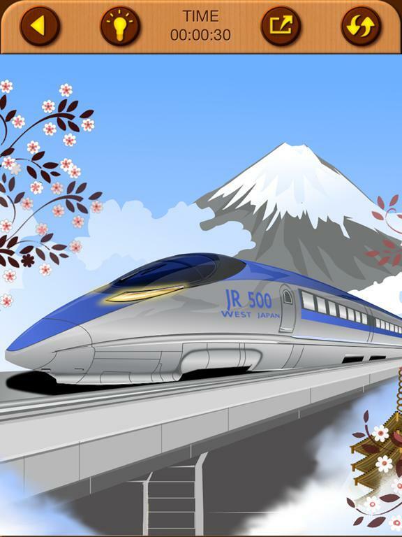 Portada de Train Jigsaw Puzzles for Kids