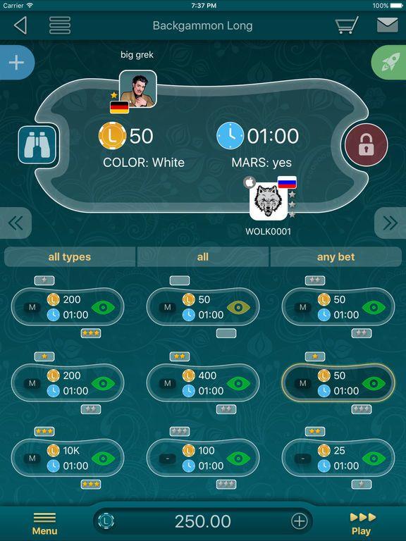 Portada de Backgammon LiveGames
