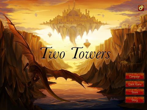 Portada de Two Towers - is a card board game for all family. HD Free.