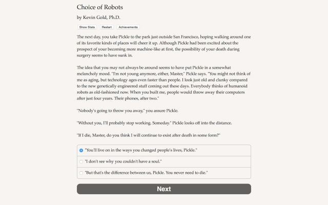 Portada de Choice of Robots