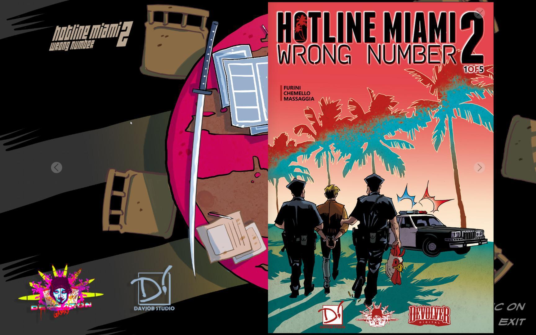 Portada de Hotline Miami 2: Wrong Number Digital Comic