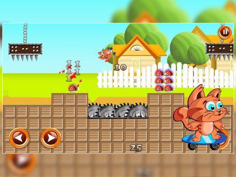 Portada de Little Cat Fur Thief: Boo’s Skate Race Fun Food Ride - Free
