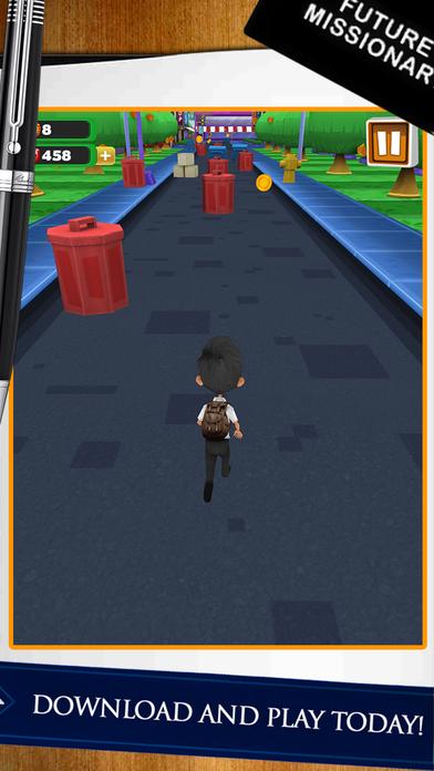 Portada de 3D Mormon Missionary Run Game - Fun LDS Church Kids & Teens Apps For Free