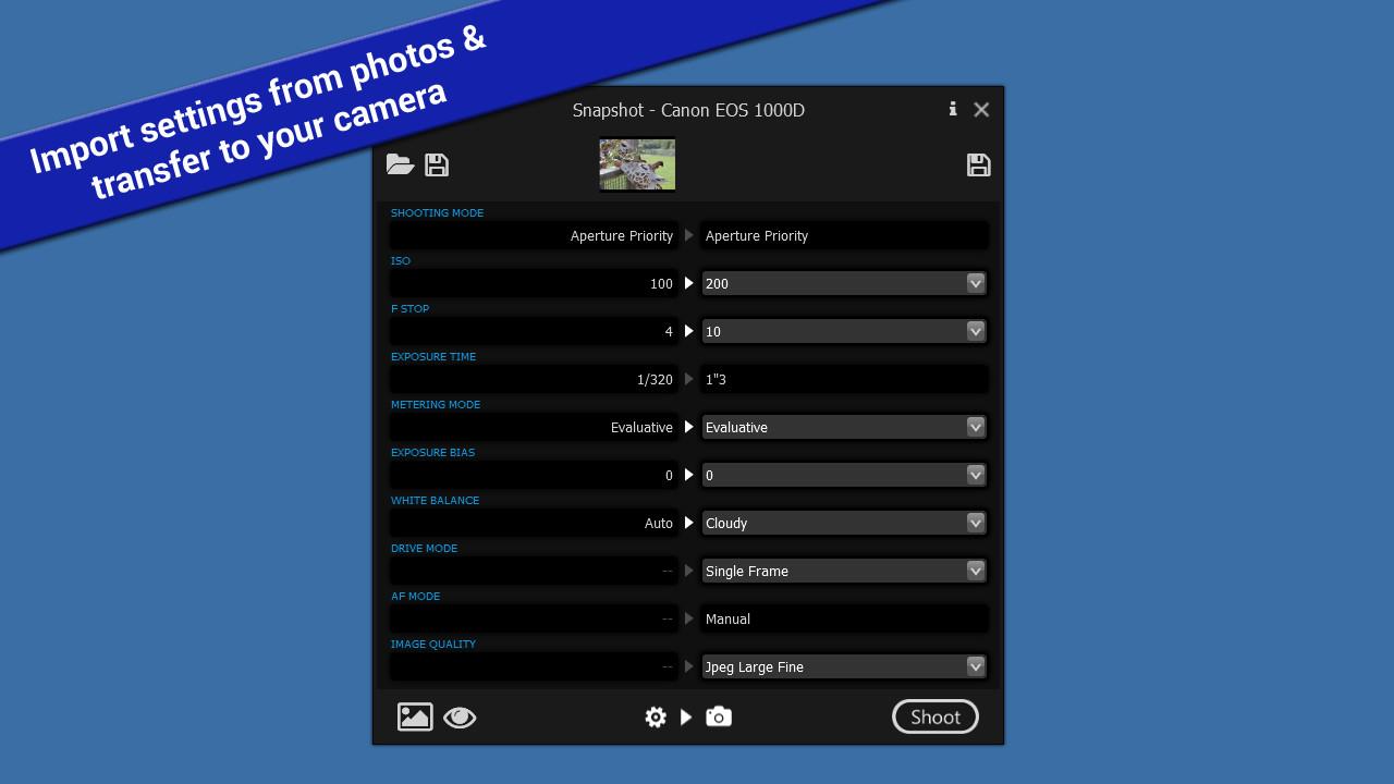 Portada de Snapshot - DSLR Camera Control