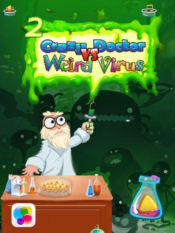 Portada de Crazy Doctor VS Weird Virus 2 Free - A matching puzzle game