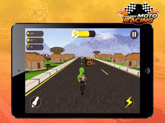 Portada de Daddy Moto Racing - Use powerful missile to become a motorcycle racing winner
