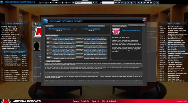 Portada de Draft Day Sports College Basketball 3